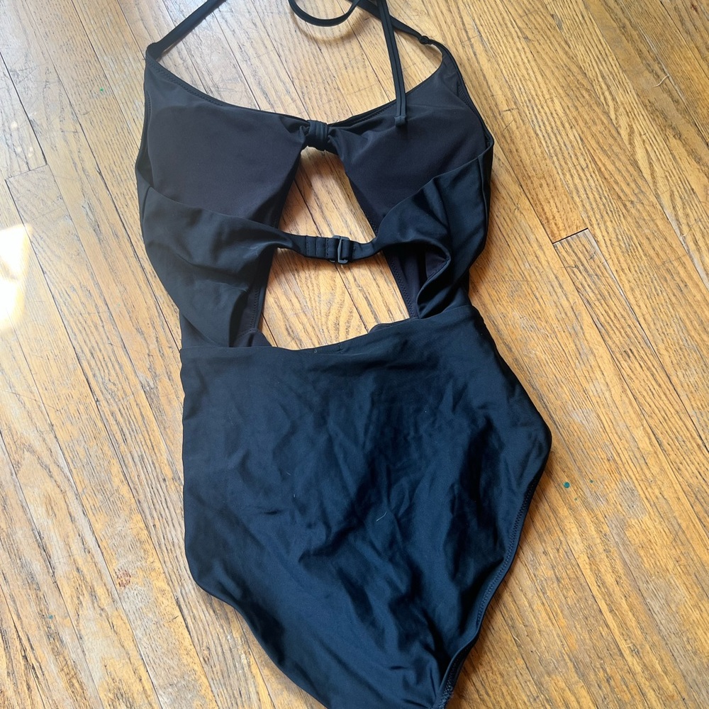 NWT Aerie Black Swimsuit with Cutout Design